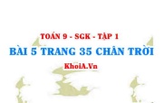 Bài 5 trang 35 Toán 9 Tập 1 Chân trời sáng tạo